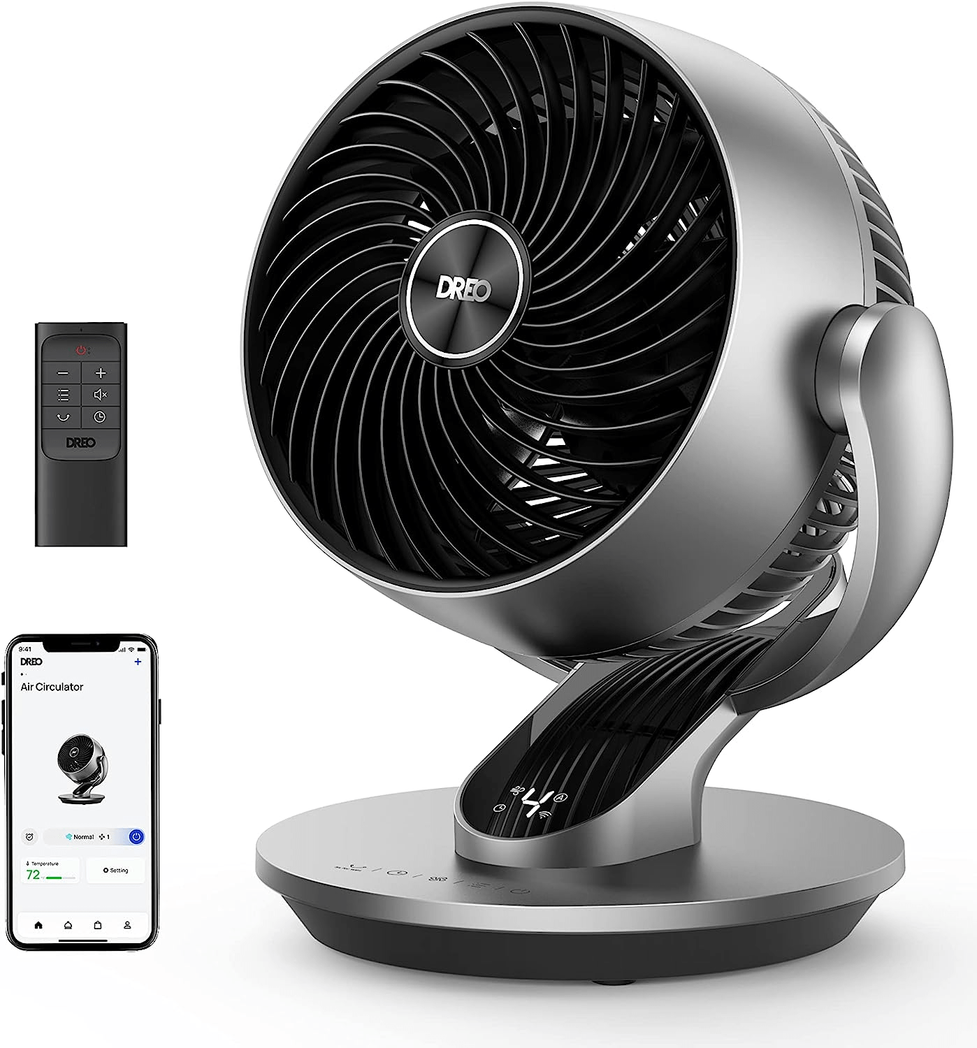Dreo Space Heater Indoor, 25" 11.5 Ft/s Fast Portable Room Heater With Remote And Thermostat, 3 Modes, Overheating & Tip-Over Protection, Electric Heaters For Indoor Use Large Room, Bedroom, Office